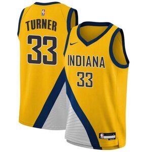 Mens Myles Turner Yellow Jersey